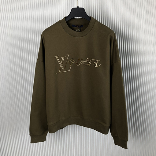  ルイヴィトンスタッド レタリング スウェットTシャツ