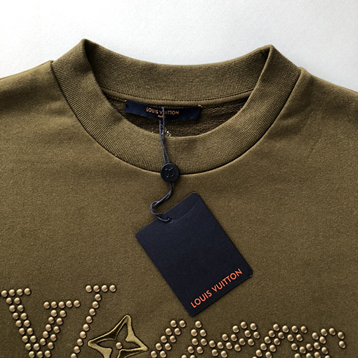  ルイヴィトンスタッド レタリング スウェットTシャツ