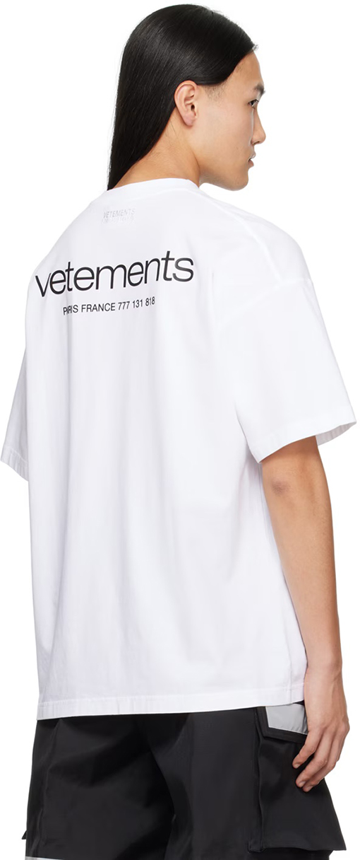 ヴェトモン半袖Tシャツカジュアル トレンド感半袖Tシャツ