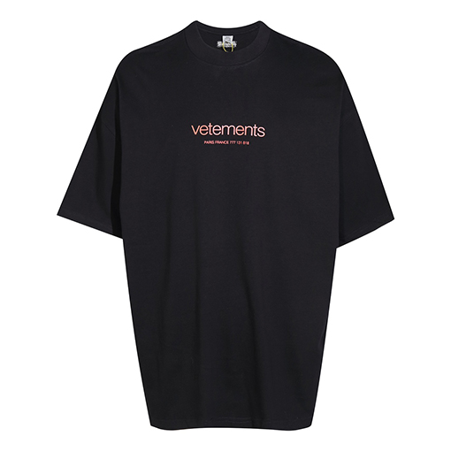 ヴェトモン半袖Tシャツカジュアル トレンド感半袖Tシャツ