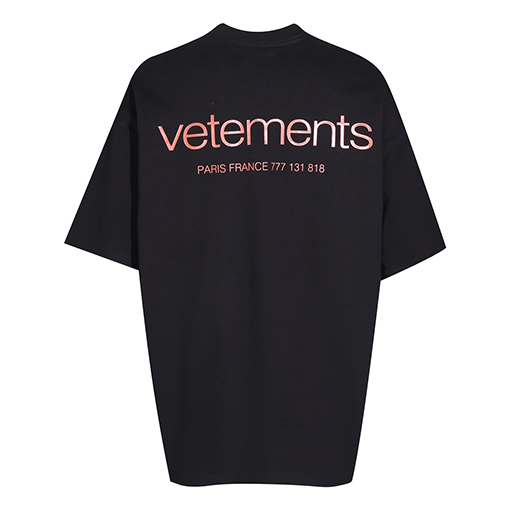 ヴェトモン半袖Tシャツカジュアル トレンド感半袖Tシャツ