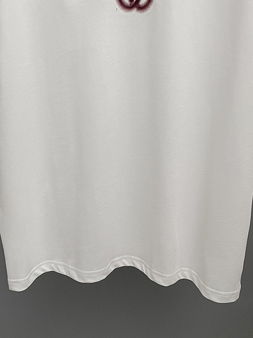 グッチ 透かし文字クルーネック半袖 Tシャツ