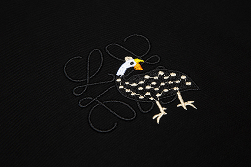 ロエベコラボレーションシリーズ孔雀半袖Tシャツ