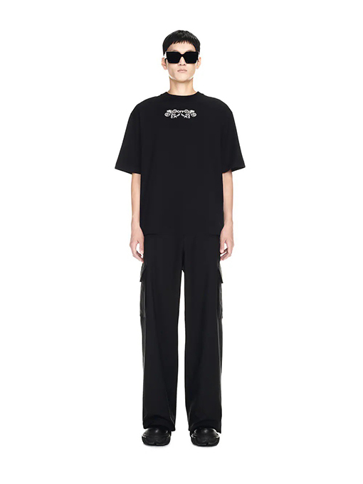 オフホワイトコピー 新作アロープリント半袖Tシャツ