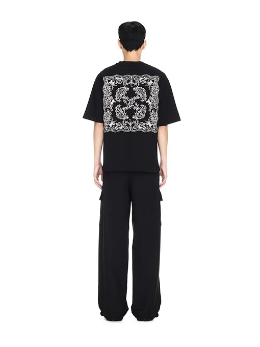 オフホワイトコピー 新作アロープリント半袖Tシャツ