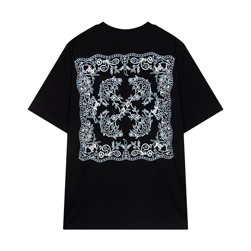 オフホワイトコピー 新作アロープリント半袖Tシャツ