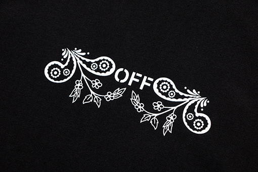 オフホワイトコピー 新作アロープリント半袖Tシャツ