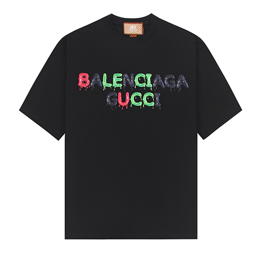 Gucci   ×  Balenciaga キャンディカラークルーネック半袖Tシャツ