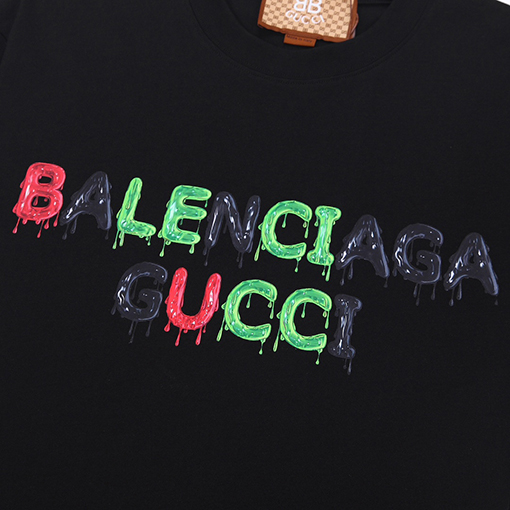 Gucci   ×  Balenciaga キャンディカラークルーネック半袖Tシャツ