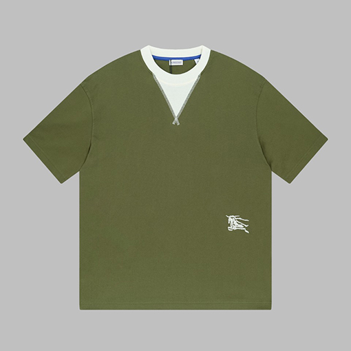バーバリー クルーネックファッション半袖Tシャツ