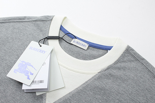 バーバリー クルーネックファッション半袖Tシャツ