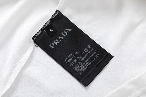 プラダ  カップル純綿プリント半袖Tシャツ