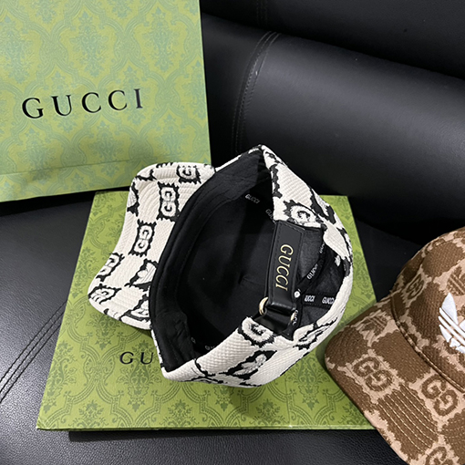 グッチ ファッションプリント帽子