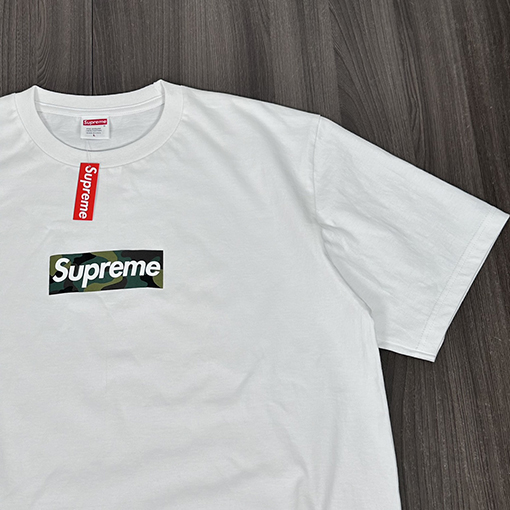 シュプリームコピー CAMO BOX LOGO TEE 迷彩パターンの半袖Tシャツ