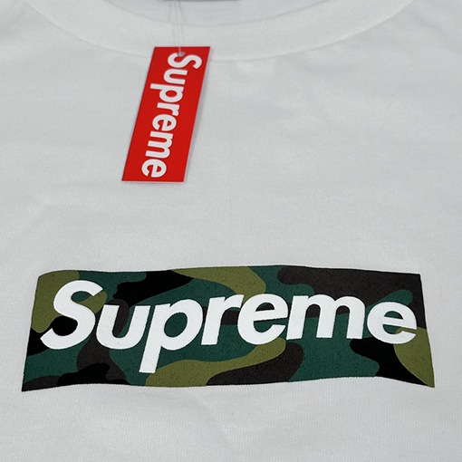 シュプリームコピー CAMO BOX LOGO TEE 迷彩パターンの半袖Tシャツ