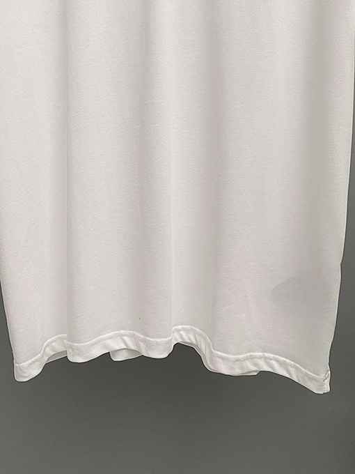プラダ 三角織り定染装飾クルーネック半袖Tシャツ