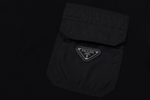 プラダ スーパーコピー ポケットパッチワーク 半袖 Tシャツ