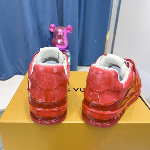 ルイヴィトン  牛革ステッチブランドロゴロゴスニーカー