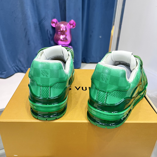 ルイヴィトン  牛革ステッチブランドロゴロゴスニーカー