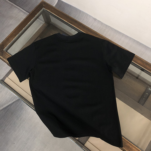 プラダ  プリント加工ロゴ半袖Tシャツ