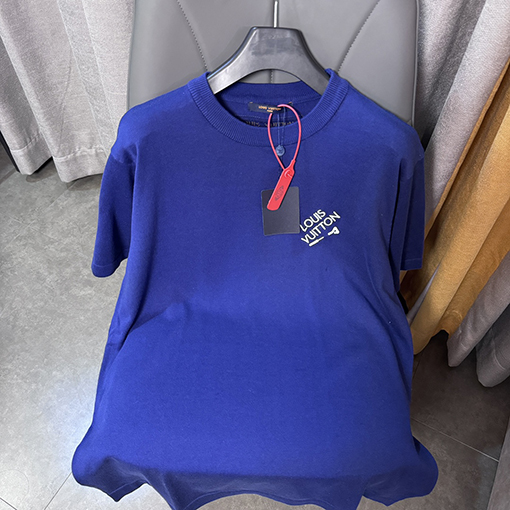 ルイヴィトンスーパーコピー   新しいピン編み半袖Tシャツ