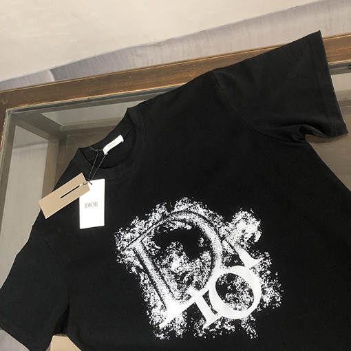 ディオール   プリント ロゴ半袖Tシャツ