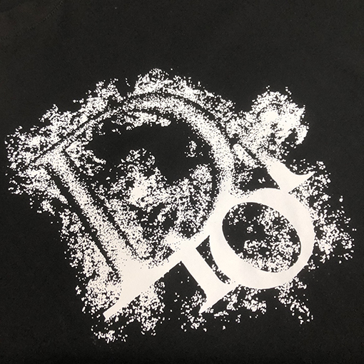 ディオール   プリント ロゴ半袖Tシャツ