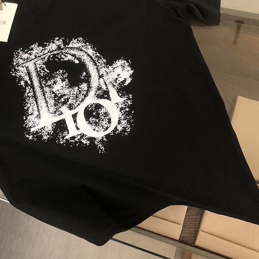 ディオール   プリント ロゴ半袖Tシャツ