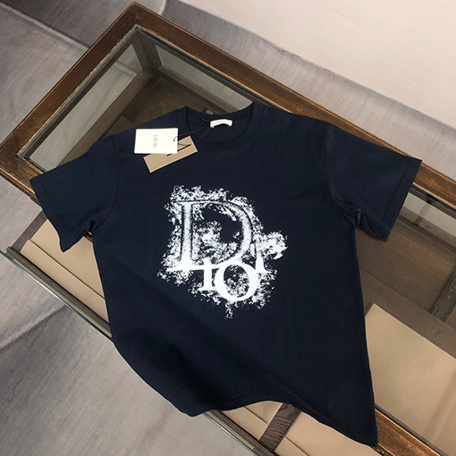 ディオール   プリント ロゴ半袖Tシャツ