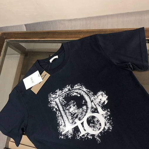 ディオール   プリント ロゴ半袖Tシャツ