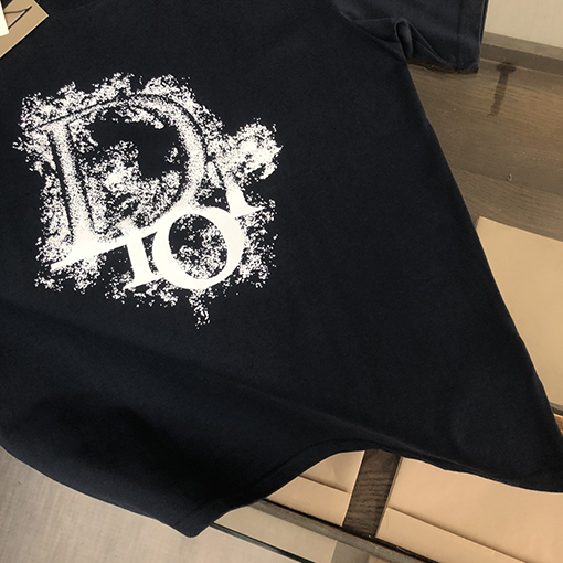 ディオール   プリント ロゴ半袖Tシャツ