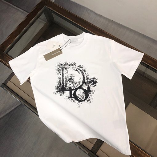 ディオール   プリント ロゴ半袖Tシャツ