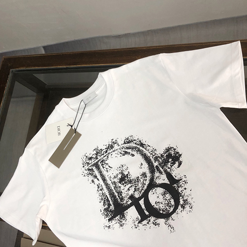 ディオール   プリント ロゴ半袖Tシャツ
