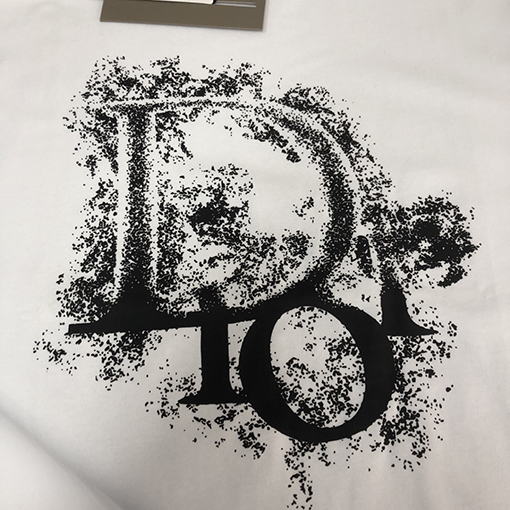 ディオール   プリント ロゴ半袖Tシャツ