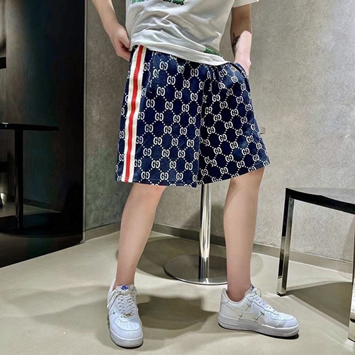 グッチ  モノグラムジャカード両面リボン パンツ