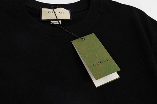 グッチ  コラージュ なアートプリントパターン半袖Tシャツ