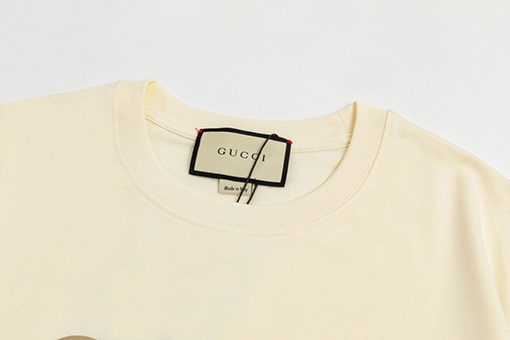 グッチ  コラージュ なアートプリントパターン半袖Tシャツ