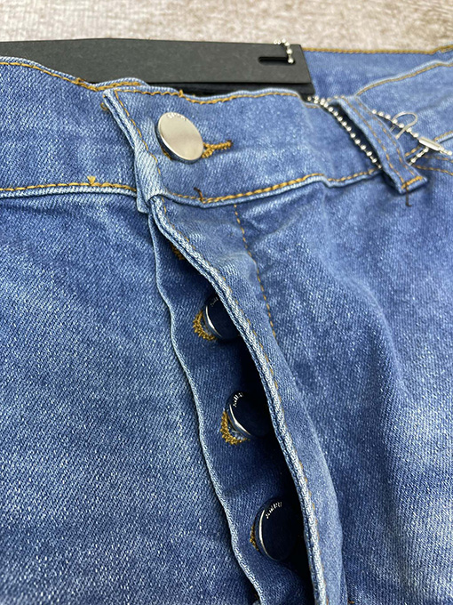 アミリ ストレートシャンブレーデニムパンツ