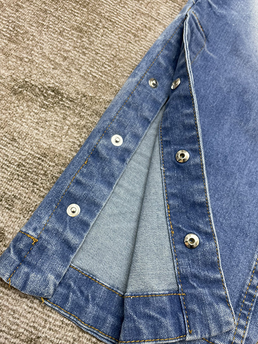 アミリ ストレートシャンブレーデニムパンツ