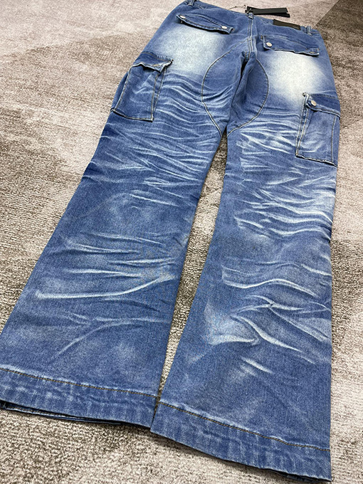アミリ ストレートシャンブレーデニムパンツ