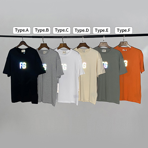 フィアオブゴッド  第6シーズン幻彩F Gプリント丸半袖Tシャツ