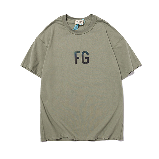 フィアオブゴッド  第6シーズン幻彩F Gプリント丸半袖Tシャツ