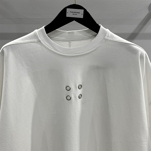 リックオウエンス  デザインロールアップ5分半袖ゆったりとした大きなサイズの半袖Tシャツ