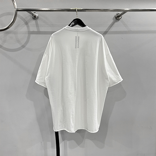 リックオウエンス  デザインロールアップ5分半袖ゆったりとした大きなサイズの半袖Tシャツ