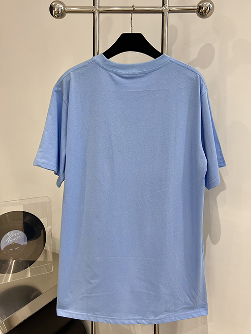 ディオール  新しい な刺繍の小さな文字の半袖Tシャツ