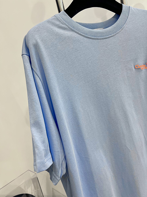 ディオール  新しい な刺繍の小さな文字の半袖Tシャツ