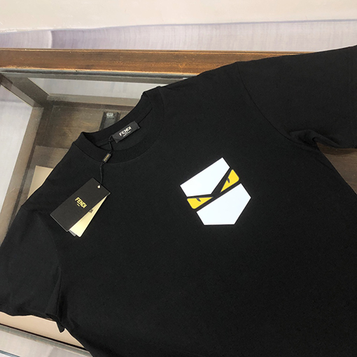 フェンディ ハンサムなラウンドネックカップル半袖Tシャツ