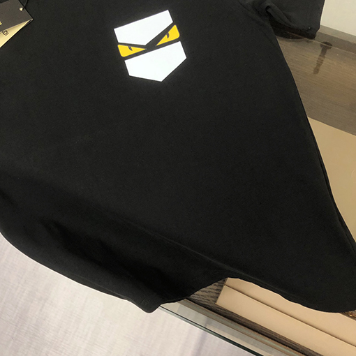 フェンディ ハンサムなラウンドネックカップル半袖Tシャツ