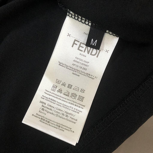 フェンディ ハンサムなラウンドネックカップル半袖Tシャツ