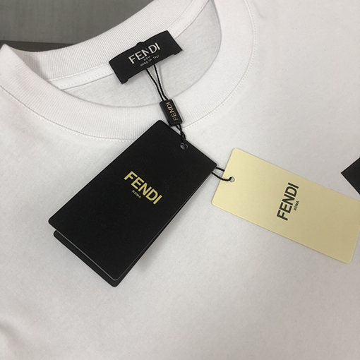 フェンディ ハンサムなラウンドネックカップル半袖Tシャツ